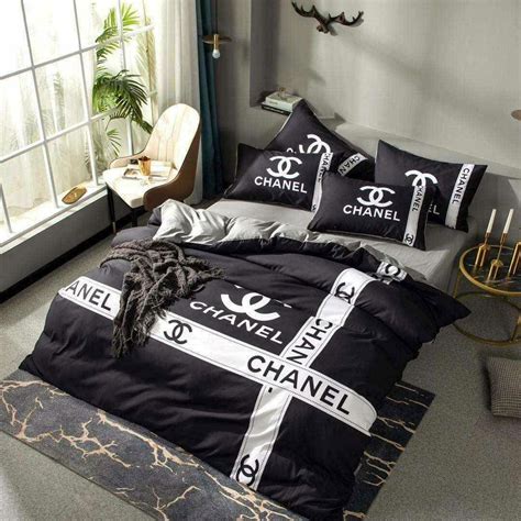 cheap chanel bed set|chanel bedroom comforter set.